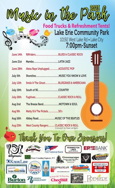 Music in the Park: Lake Erie Community Park