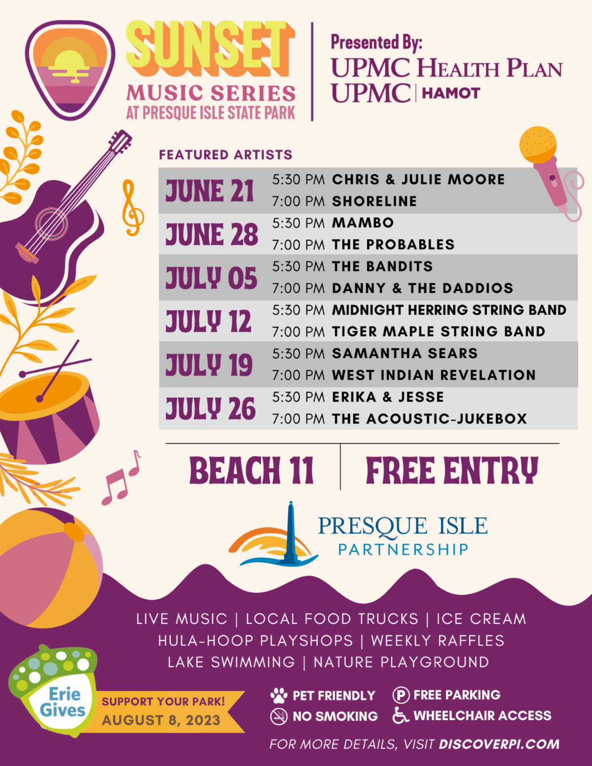 UPMC Sunset Music Series Events Erie Reader